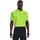 thumbnail image 1 of Polo de golf Under Armour Tech Lime Surge, negro, pequeño y alto, 1 of 6
