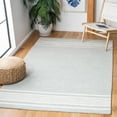 thumbnail image 2 of SAFAVIEH Metro Gale Striped Area Rug, Grey/Ivory, 6' x 6' Square, 2 of 8