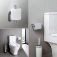 thumbnail image 2 of Self Adhesive Toilet Paper Holder - Stainless Steel Wall Mount Self Adhesive Toilet Paper Holder - Strong Adhesive & Waterproof without Drilling (Brus, 2 of 5