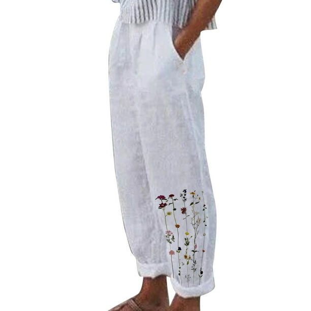 red and white cargo pants