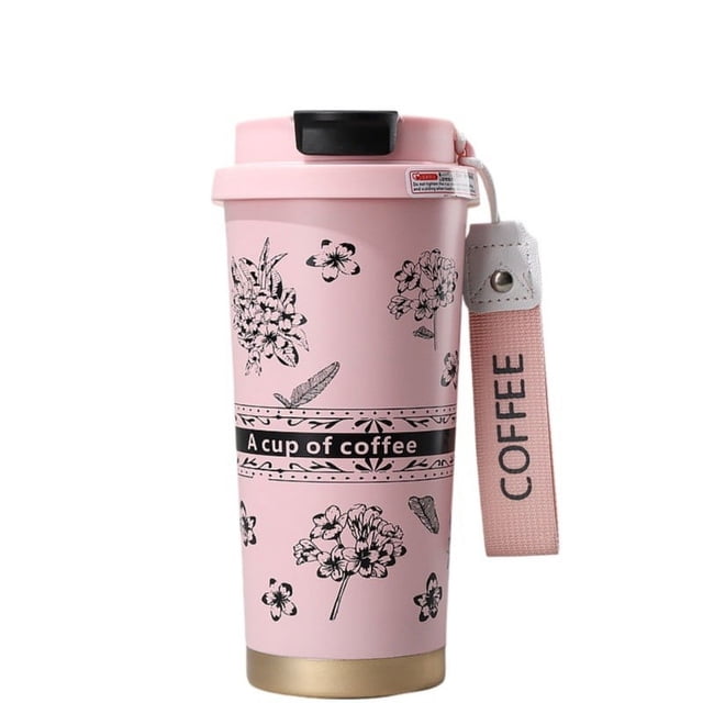 Taza de viaje aislada de acero inoxidable de 18 oz: ¡a prueba de fugas, portátil y versátil!