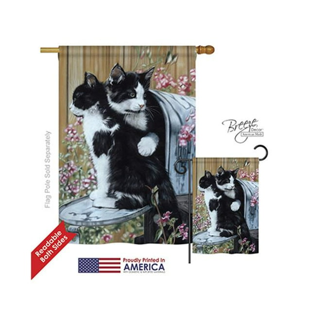 Drapeau de la Maison à Impression Verticale à Deux Côtés - 28 x 40 Po.