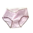 thumbnail image 2 of Spazoro Teen Girls Briefs, Solid Color Stretch Soft & Comfy Cotton Underwear Panties for Girl Purple Size 9-16 T, 2 of 3