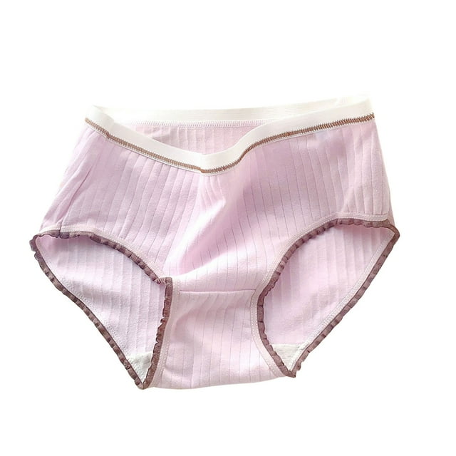 Ultra-Soft Cotton Imitation Girls Underwear - Breathable Mid Rise Hypoallergenic Panties (3-15Y)