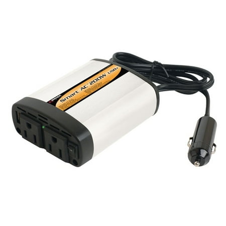 Wagan Smart AC 200 USB+ Power Inverter with 5V 2.1A USB, EL2402-5