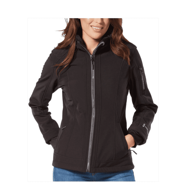 Free Country FREE COUNTRY WOMENS SUPER SOFTSHELL JACKET, BLACK, XX