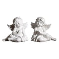 thumbnail image 3 of 2x Estatua De Ángel Estatuillas Escultura Bebé Resina Artesanía Adornos Coleccionables Para Iglesia Bar Comedor P 95x6x85cm Estatua De Ángel, 3 of 5
