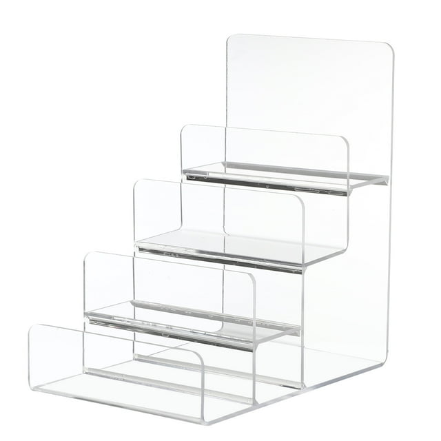 Display Stand Purse Acrylic Shelf Wallet Riser Rack Holder Storage