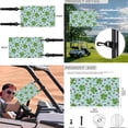 thumbnail image 5 of Jeiento Saint Patrick's Day Ladybug Golf Cart Seat Covers 4 Pack with Golf Cart Steering Wheel Cover and 2PCS Golf Cart Flags Universal Seat Blanket 13-14 Inch Steering Wheel Covers, 5 of 5