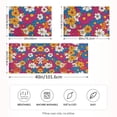 thumbnail image 2 of Yayeee Pillowcase Queen Size Set of 2 Satin Wrinkle Resistant Pillow Case, Red Whimsical Floral, 2 of 8