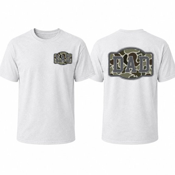 Camo Dad Graphic T-Shirt, Unisex Classic Fit Tee