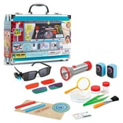 RYAN’S WORLD Toy Ultimate Spy Kit Briefcase with Flashlight, Spy Glasses, Invisible Ink, Fingerprint, Secret Service Gear