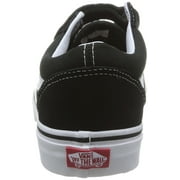 vans vn-0vhe6bt : kids old skool v black/true white skate shoe (12 m us little kid)