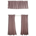 thumbnail image 4 of 1/8th Inch Small Gingham Checkered Cotton 3 Piece Window Valance Curtain Set (17 Colors), 4 of 17