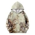 thumbnail image 3 of Youth Camo Hoodie Teen Boys Hoodies with Pocket Trendy Maple Leaf Print Long Sleeves Fashion Loose Pullover Oversized Cool Sweatshirt Hoodies for Teen Girls 11-12, 3 of 3