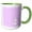 Green/White, variant on 3drose, Contemporary Modern Nautical White Sailboat Anchor in Corner on Girly Pink with White Border, 11oz Mug