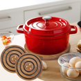 thumbnail image 3 of Magnetic Acacia Wood Trivets - Heat Resistant & Easy Storage for Hot Pots!, 3 of 9
