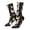 2 Black-2, variant on Flowe Rooster Print Adult Socks for Men & Women,Calf Socks, Ankle Socks,Boots Socks,Breathable Casual Sock,Unisex Crew Socks