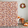 thumbnail image 2 of Vintage Fall Leaves Shower Curtain for Bathroom, Retro Watercolor Botanical Waterproof Shower Curtains Washable Quick Dry with Hooks Bathtub Curtains 72x72 IN, 2 of 6