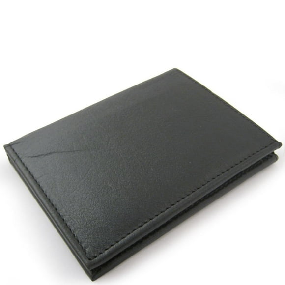 Mens Leather Wallet Badge Sheriff Officer Police Shield Fire Security ID Holder