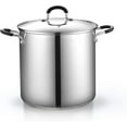 thumbnail image 4 of Cook N Home Cuiseur à Pâtes en Acier Inoxydable 4 Pcs, Multipots, 12 Litres, Argent, 4 of 7