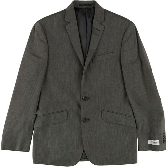 Kenneth Cole Mens Tic Two Button Blazer Jacket, Brown, 36 Short