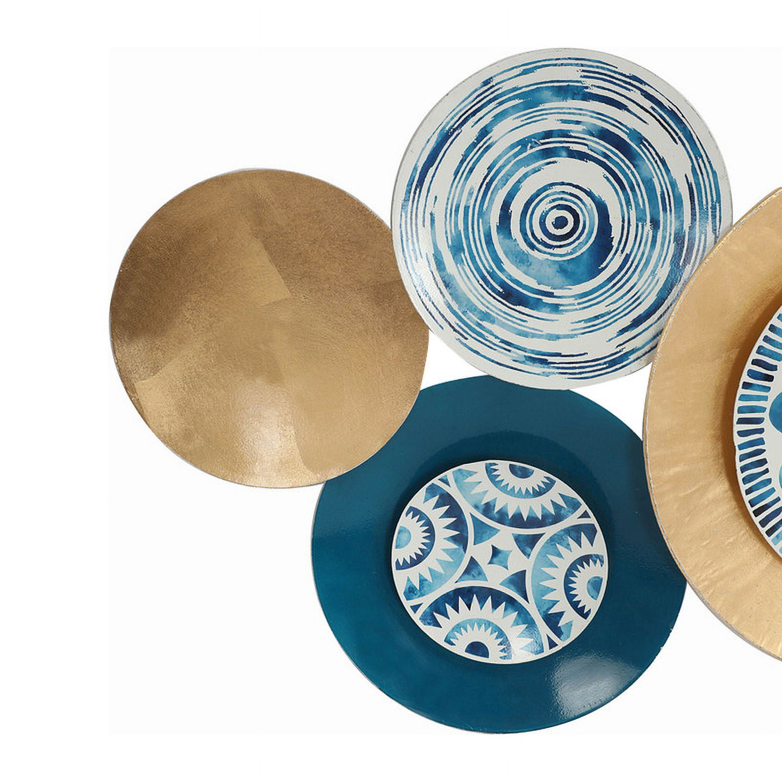 Lorelai Modern Abstract Plate Metal Wall Art