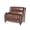 Espresso/Dark Brown, variant on Noble House Tutherly Faux Leather Oversized Pushback Recliner, Dark Brown and Espresso