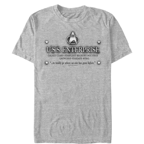 Star Trek Men's Star Trek Next Generation EnterpriseD Launch TShirt