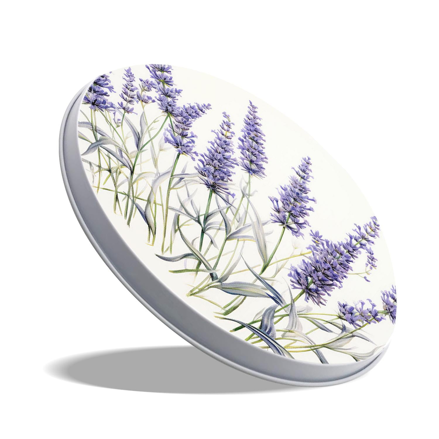 Stove Burner Covers 4 Pcs for Decorative Gas Stove Burner Cover 8Inch And 10Inch ,Lavender Flower Watercolor White pattern
