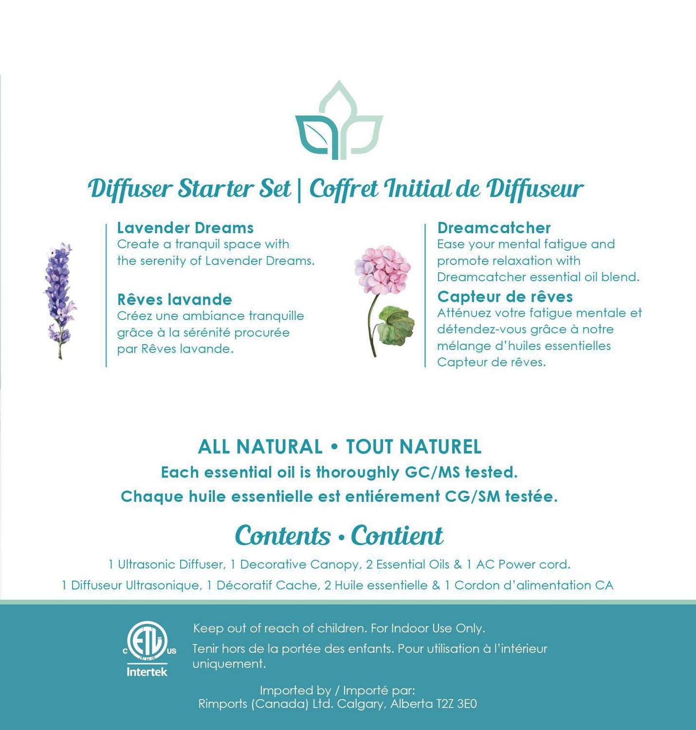 Simply Essential Diffuser Set - Lavender Fields