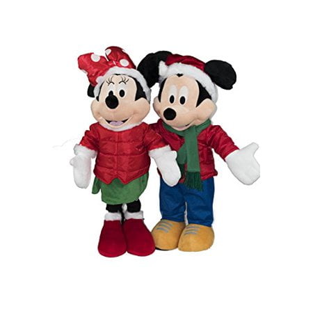 Minnie Mouse And Mickey Mouse Holiday Greeter Christmas Edition