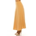 thumbnail image 2 of Women's Casual Solid Flare A-line Long Skirt, 2 of 6