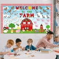 thumbnail image 7 of Farm Animals Bulletin Board Decorations with Background Welcome to The Farm Paper Cutouts Barnyard Farm Back to School Bulletin Board Set for School Classroom Chalkboard Wall Decor Supplies, 7 of 7