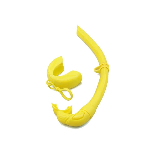 Soidarity Tubo de esnórquel plegable profesional con caja de almacenamiento, manguera de respiración para buceo, equipo para deportes Deportes acuáticos Amarillo