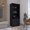 Black#1, variant on Wine Racks For Kitchen Counter, Classic Bar Cabinet, Two Drawers, Twelve Built-in Wine Rack-Black, Black Kitchen Wine Racks,Particle Board Wall Mounted Wine Racks For Kitchen, Kitchen Wine Racks