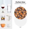 thumbnail image 6 of Lsque Various Oranges Pattern 4" Drink Coasters Set of 4, PVC Leather Absorbent Coasters, Table Coaster Set Decorative Coffee Cup Coasters Housewarming Gift -Round Shape, 6 of 6