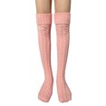 thumbnail image 1 of TheFound Female Knitted Stocking, Solid Color Knee-High Socks Long Tube Socks, 1 of 6
