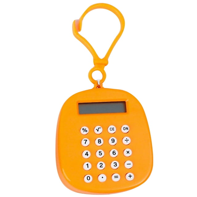 Mini Calculatrice 8 Chiffres Silencieuse Portable Porte-Clés Petit Ordinateur