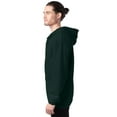 thumbnail image 2 of Hanes Ultimate Men's Full-Zip Heavyweight Fleece Hoodie Deep Forest S, 2 of 4
