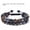 Tiger Eye Stone + Black Magnet + Black Agate Double Layer Bracelet, variant on Triple Protection Bracelet Natural Tiger Eye Agate Stone 8mm Beads Black Obsidian,Crystal Jewelry Stone Bracelets Christmas Gifts for Men Bring Luck Prosperity