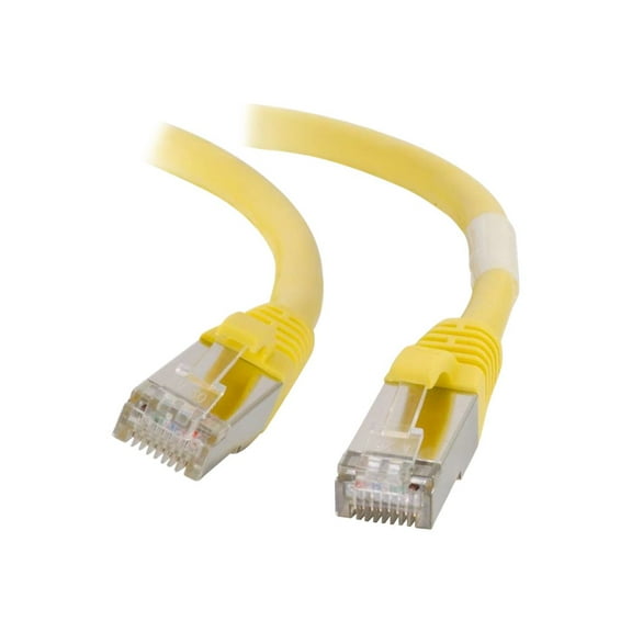 C2G 4ft Cat6 Ethernet Cable - Snagless Shielded (STP) - Yellow - Patch cable - RJ-45 (M) to RJ-45 (M) - 1.22 m - screened shielded twisted pair (SSTP) - CAT 6 - molded, snagless, stranded - yellow