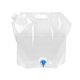 thumbnail image 5 of Bolsas de agua plegables y portátiles para exteriores, portador para beber (blanco, 5L), 5 of 7