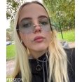 thumbnail image 3 of FEISEDY Retro Dripping Cloud Shaped Tassel Sunglasses Rimless Women Funny Party Disco Eyewear B2834, 3 of 16
