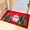 thumbnail image 4 of AYktou Décorations de Noël, Tapis de Noël Rouges Tapis de Sol de Noël Père Noël Sapin de Noël Velours Corail Tapis d'Entrée Bar Maison, Convient à la Chambre au Pied du Lit, Tapis de Cuisine pour Salon Décoration de la Maison, 4 of 8
