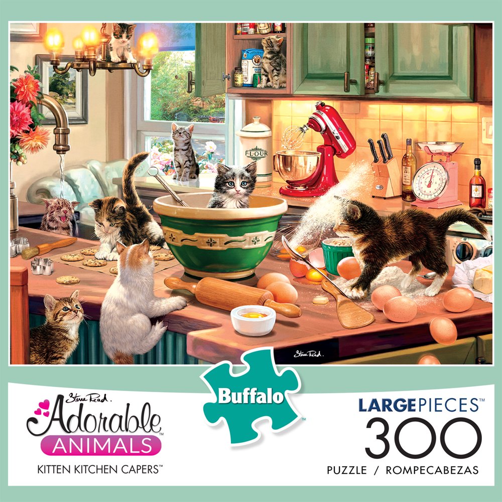 Buffalo Games Adorable Animals Kitten Kitchen Capers 300 Piece