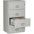 thumbnail image 3 of Phoenix Safe Lateral 31 inch 4-Drawer Fireproof File Cabinet with Key Lock, Water Seal, Gray, LAT4W31LG, 3 of 6