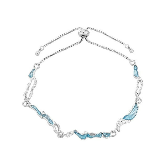 TQEHS Pulsera de onda femenina viento frío nicho diseño avanzado sentido Venta Deco P0G2
