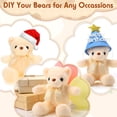 thumbnail image 4 of Peluche de peluche Hyden Bear, 30 cm, 24 unidades, para bebé, color beige, 4 of 7