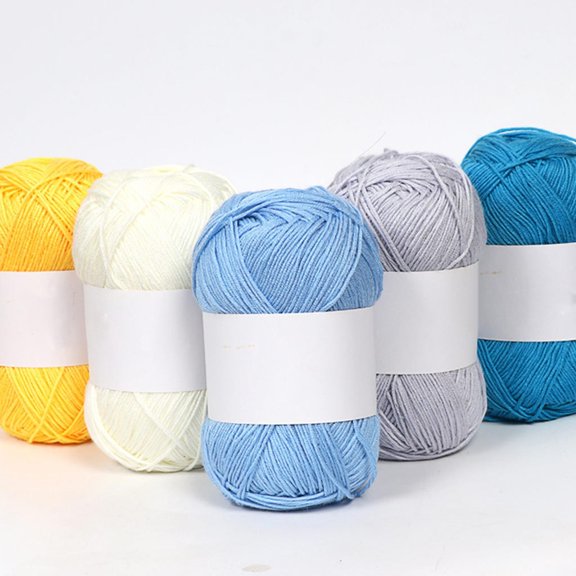 Bowayaoa Soft Fine Wool Yarn for Hand Knitting, Breathable Knitting Yarn, Crochet Thread for Scarf, Hat, Sweater and Handmade Craft Projects